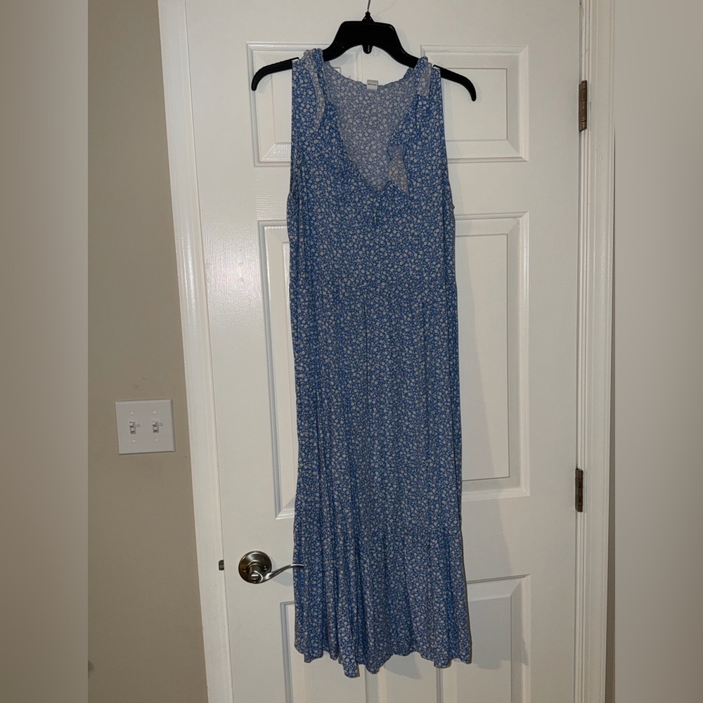 Blue Floral Maxi Dress